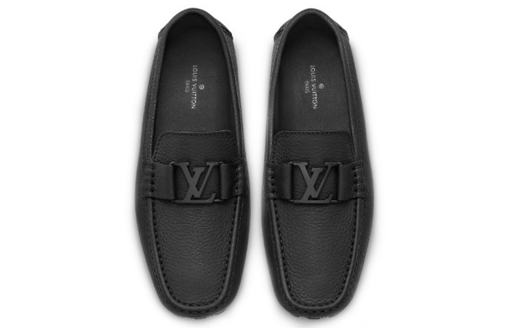 Shop (W) Mocassin Louis Vuitton Monte Carlo ''Cuir Texturé Noir'' 1A5XZ9