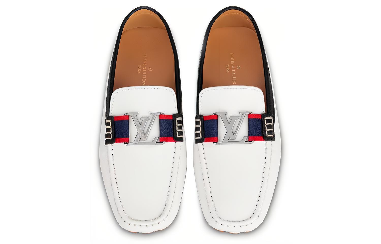 Shop (W) Louis Vuitton Monte Carlo Taïga Loafer ''Wit'' 1A7W57