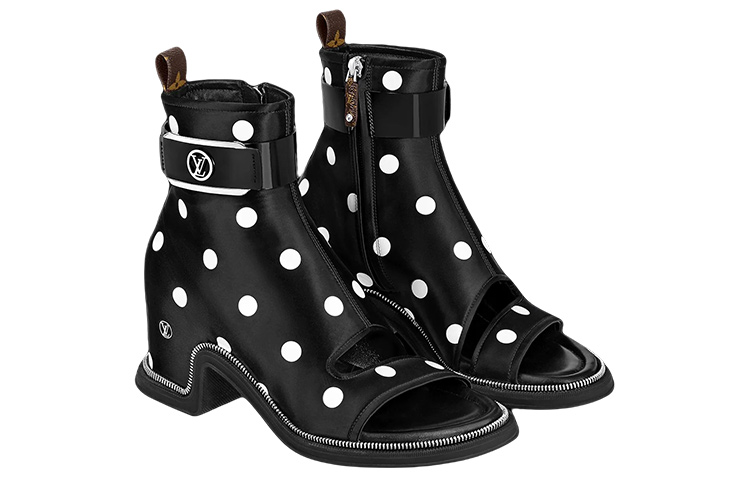 Lookbook (W) Bottine Louis Vuitton Moonlight ''Satin à pois noirs et blancs'' 1AA0KF