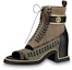 Buy (W) Louis Vuitton Moonlight 'Bootie Peep Toe Coklat' 1AAE8S