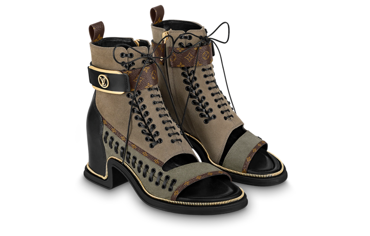 Lookbook (W) Louis Vuitton Moonlight 'Bootie Peep Toe Coklat' 1AAE8S