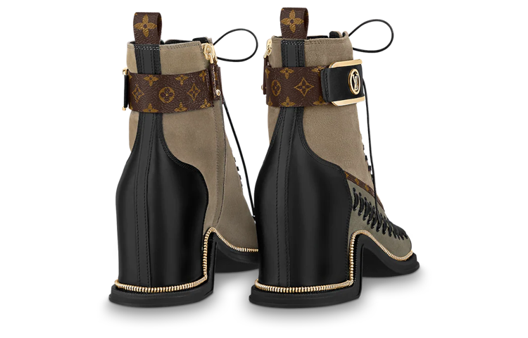 Shop (W) Louis Vuitton Moonlight 'Bootie Peep Toe Coklat' 1AAE8S