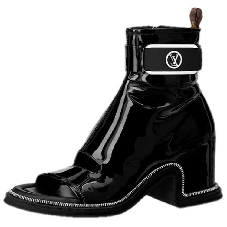 (Women) Louis Vuitton Moonlight Ankle Boot 'Shiny Black' 1AA1YG