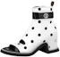 Buy (W) Louis Vuitton Moonlight Boot Weiß Schwarz ''Seitenreißverschluss Polka Dot Satin'' 1AA0K0