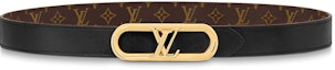 Lookbook (Women) LOUIS VUITTON My LV Chain Reversible Oval Buckle Leather Belt Brown 2.5cm . M0690U