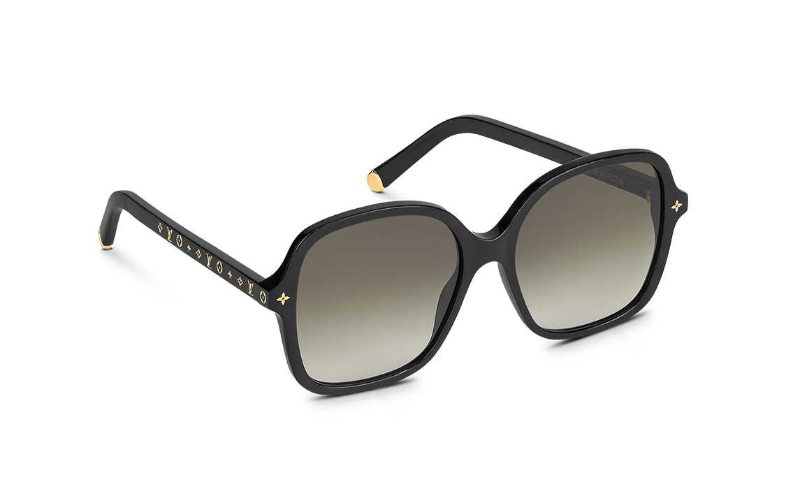 (Women) Louis Vuitton My Monogram Light Square  Black Sunglasses. Z1861E