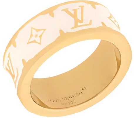 (W) Anillo Blanco para Mujer con Logo Nanogram Esmaltado LOUIS VUITTON. M1565 Buy (W) Anillo Blanco para Mujer con Logo Nanogram Esmaltado LOUIS VUITTON. M1565
