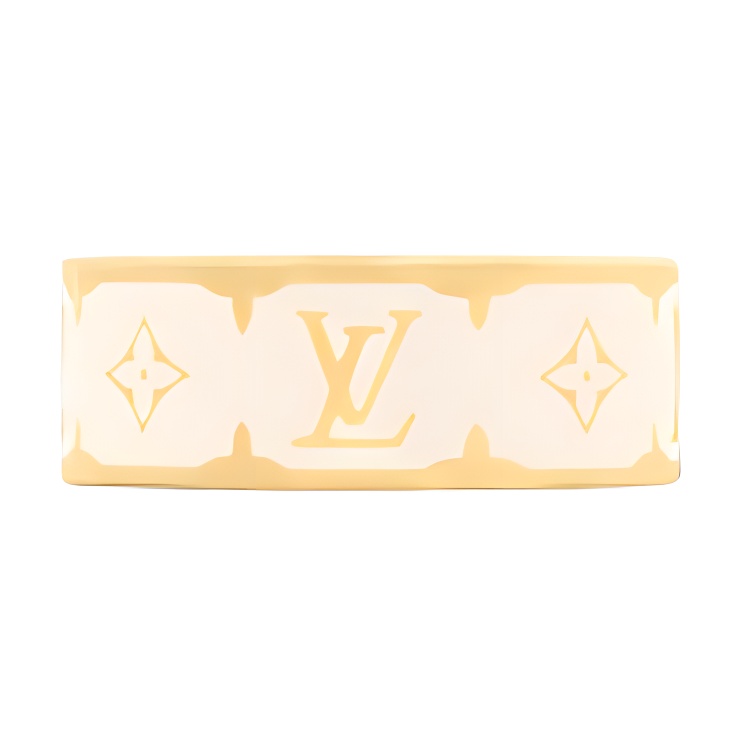 Lookbook (W) Anillo Blanco para Mujer con Logo Nanogram Esmaltado LOUIS VUITTON. M1565
