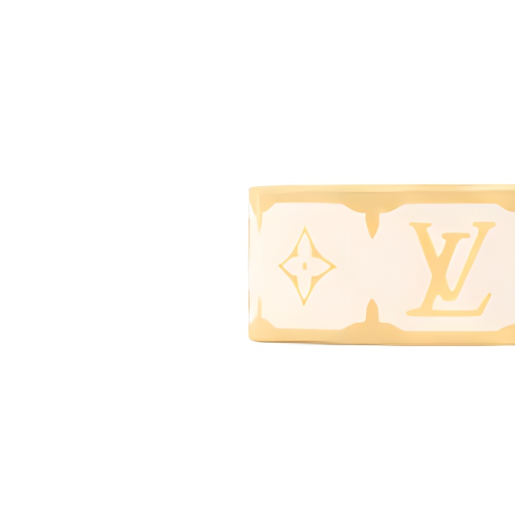 Shop (W) Anillo Blanco para Mujer con Logo Nanogram Esmaltado LOUIS VUITTON. M1565
