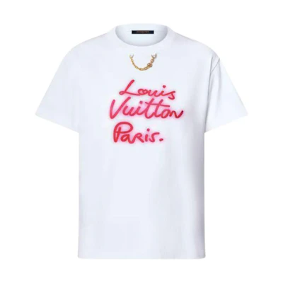 (Women) LOUIS VUITTON Neon Logo FW25 Regular T-Shirt 1AIALW