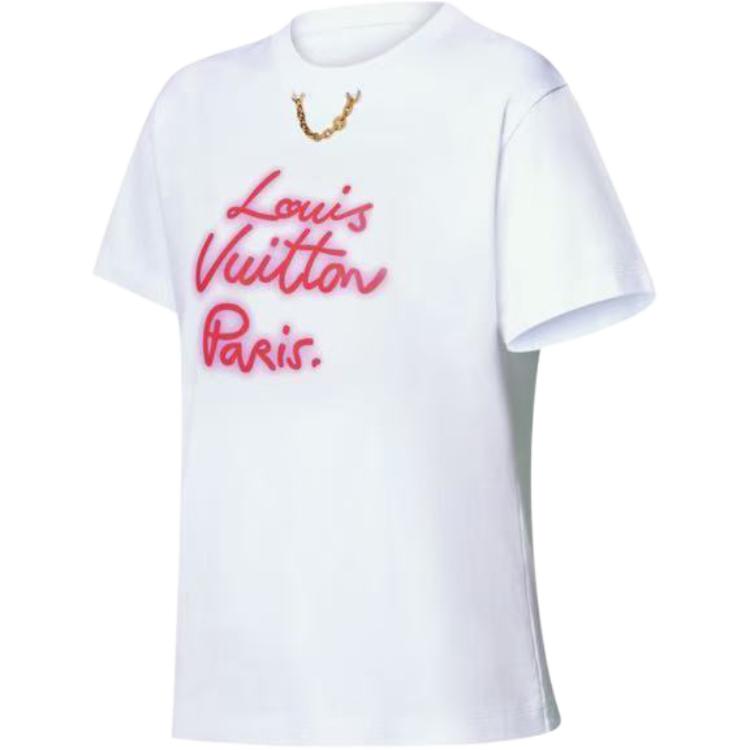 (Women) LOUIS VUITTON Neon Logo FW25 Regular T-Shirt 1AIALW 圖 4