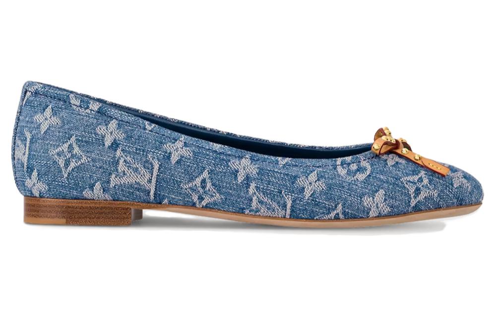 Order (Women) Louis Vuitton Nina 'Blue Fabric Round Toe' 1ACK97