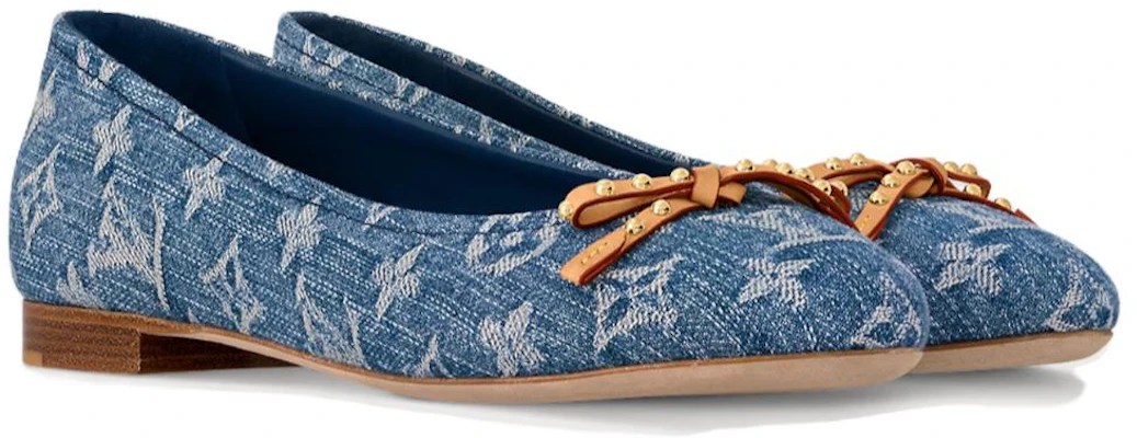 (Women) Louis Vuitton Nina 'Blue Fabric Round Toe' 1ACK97 Lookbook (Women) Louis Vuitton Nina 'Blue Fabric Round Toe' 1ACK97