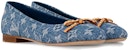 (W) Louis Vuitton Nina 'Kain Biru Hujung Bulat' 1ACK97