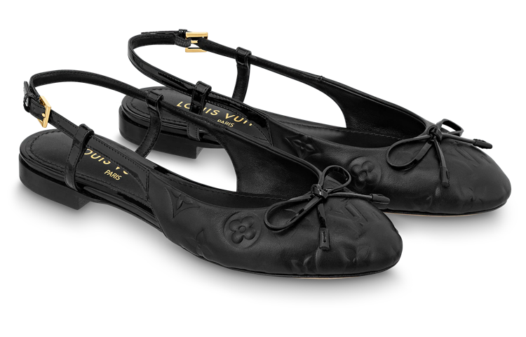 Order (W) Louis Vuitton Mule plate Nina ''Cuir de veau noir'' 1ABW0E