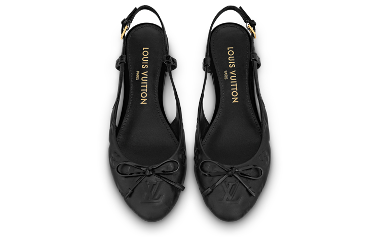 Shop (W) Louis Vuitton Mule plate Nina ''Cuir de veau noir'' 1ABW0E