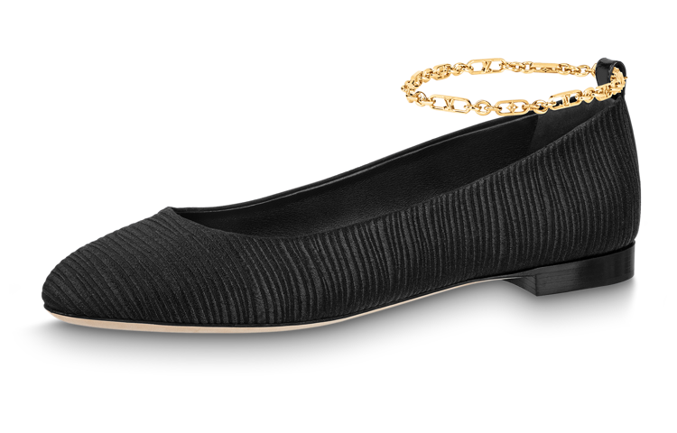 (Women) Louis Vuitton Nina Flat Slip-On 'Black' 1ABGJG