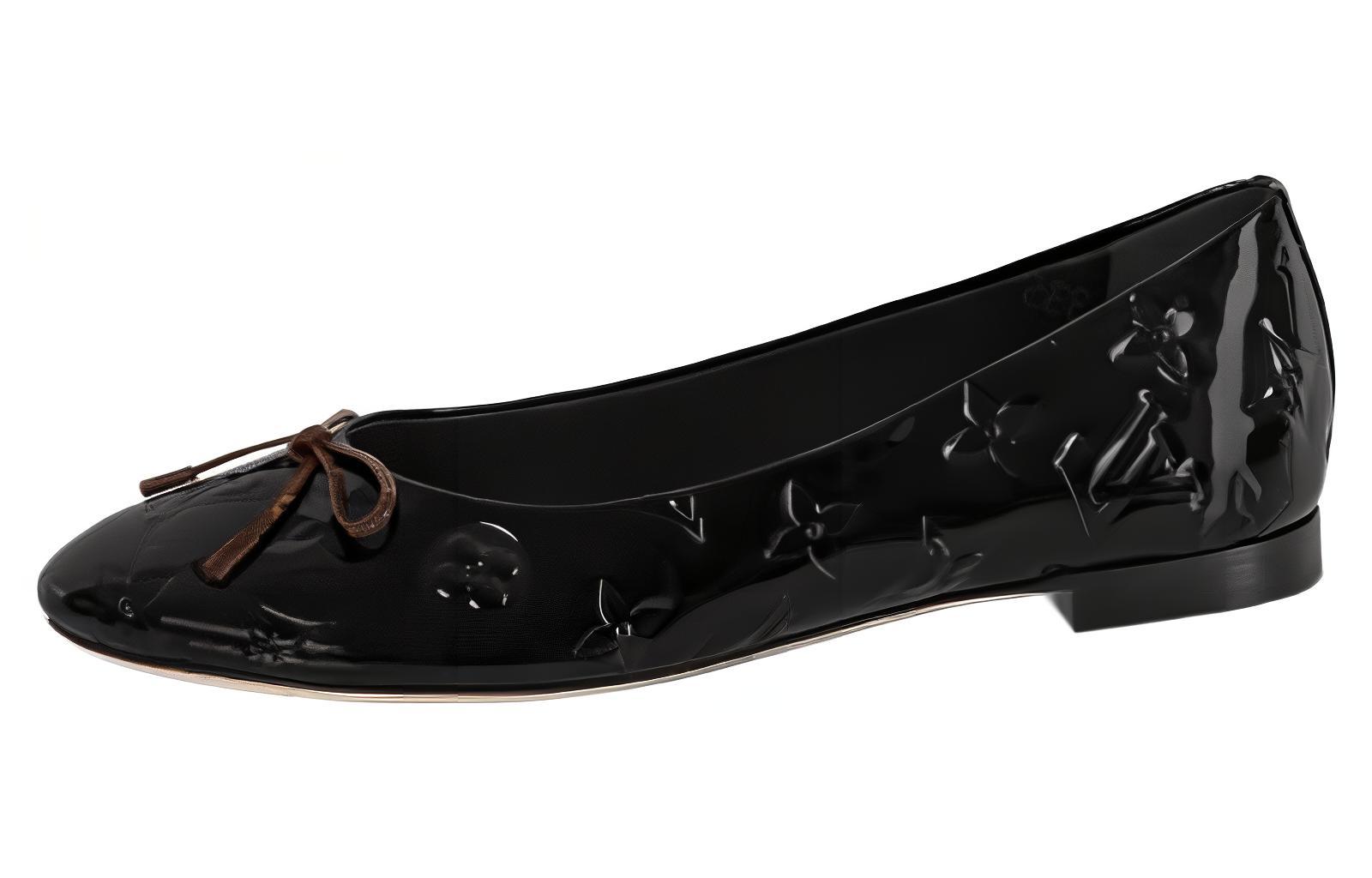 (Women) Louis Vuitton Nina Slip-On 'Black Leather' 1ABGK4