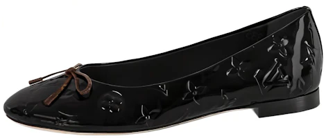 (Women) Louis Vuitton Nina Slip-On 'Black Leather' 1ABGK4 (Women) Louis Vuitton Nina Slip-On 'Black Leather' 1ABGK4
