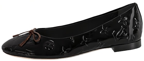 (Women) Louis Vuitton Nina Slip-On 'Black Leather' 1ABGK4 (Women) Louis Vuitton Nina Slip-On 'Black Leather' 1ABGK4
