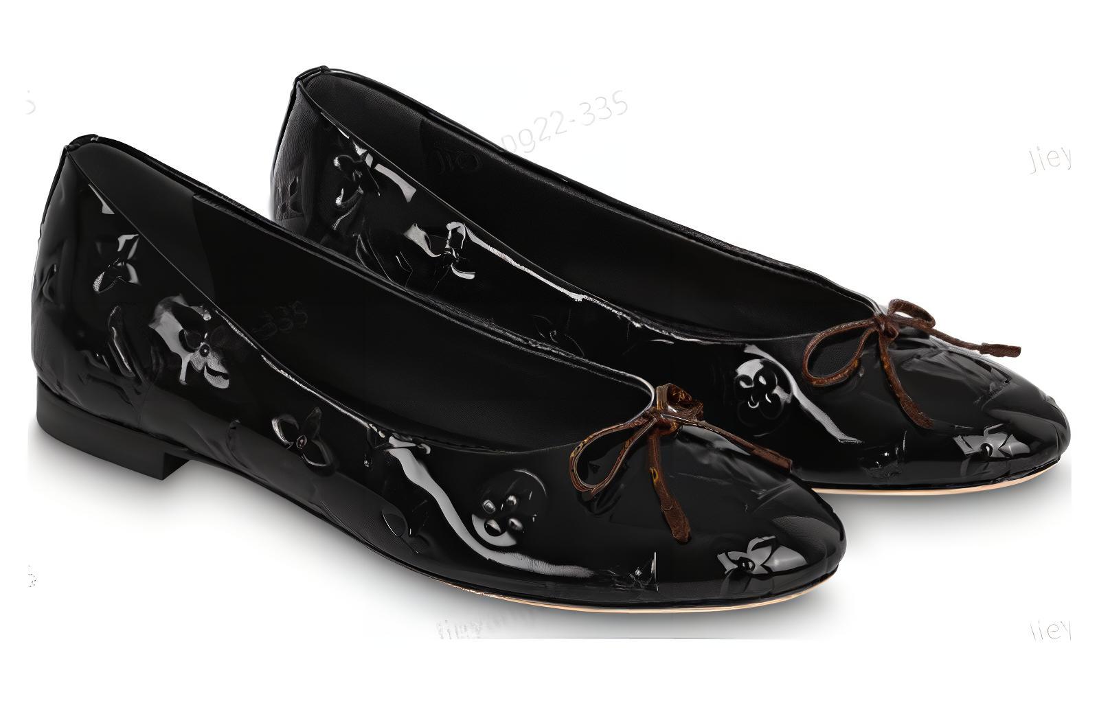 Order (W) Louis Vuitton Nina Slip-On 'Kulit Hitam' 1ABGK4