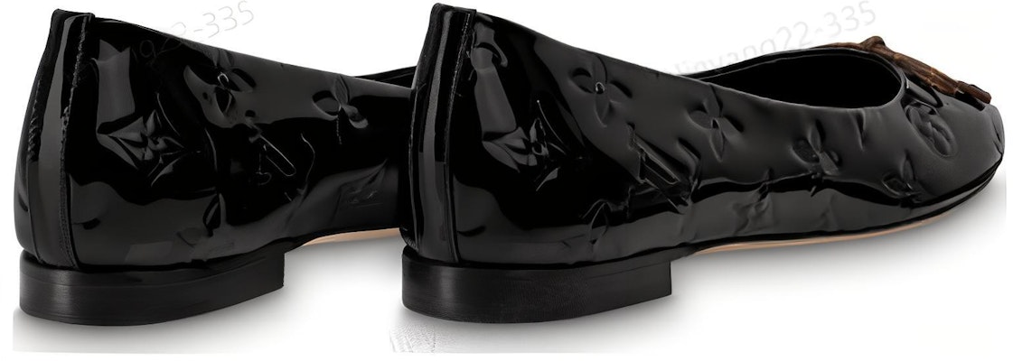 (Women) Louis Vuitton Nina Slip-On 'Black Leather' 1ABGK4 Lookbook (Women) Louis Vuitton Nina Slip-On 'Black Leather' 1ABGK4