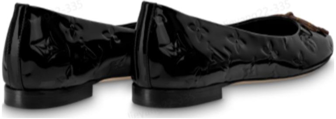 (W) Louis Vuitton Nina Slip-On 'Cuero Negro' 1ABGK4 Lookbook (W) Louis Vuitton Nina Slip-On 'Cuero Negro' 1ABGK4