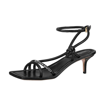 (W) LV Nova 'Black Buckle Stiletto' 6cm