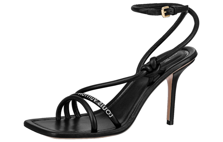 (Women) Louis Vuitton Nova 'Black Fashion Square-Toe High Heels' 1A9CXQ