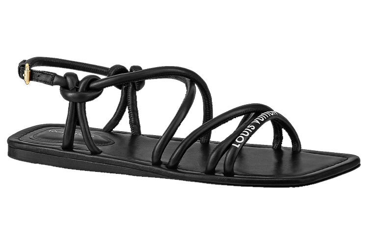 Order (W) ルイ・ヴィトン ノヴァ フラットサンダル (黒ナパ) 1A9CZI