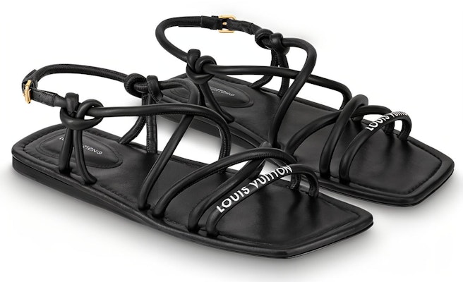 (W) 루이비통 노바 플랫 샌들 (블랙 나파) 1A9CZI Lookbook (W) 루이비통 노바 플랫 샌들 (블랙 나파) 1A9CZI