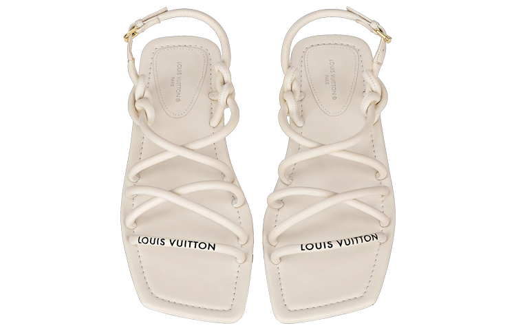 Purchase (W) Louis Vuitton Nova Flat Sandale ''Weiß'' 1A9D0U