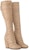 (W) Louis Vuitton Olympia 'But Kasut Tumit Tinggi Kulit Beige Round-Toe' 1AC8Z1