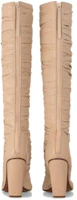 Shop 路易威登 Olympia 皮革 圓頭高跟 高筒靴 10cm 女款 米色