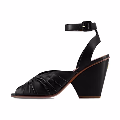 (W) LV Olympia 'Peep Toe Black'