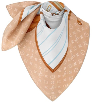 (Women) LOUIS VUITTON Padlock Logo Design Silk Scarf Beige Accessory M96452 Order (Women) LOUIS VUITTON Padlock Logo Design Silk Scarf Beige Accessory M96452