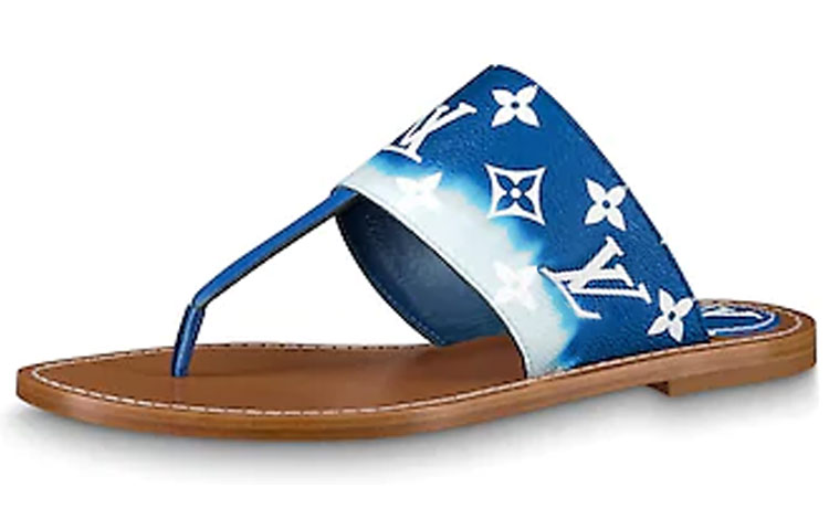 (Women) Louis Vuitton Palma Monogram Slide 'Blue' 1A7TRP