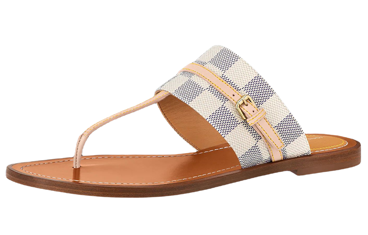 (Women) Louis Vuitton Palma Sandal 'Brown Canvas and Leather' 1A9R64