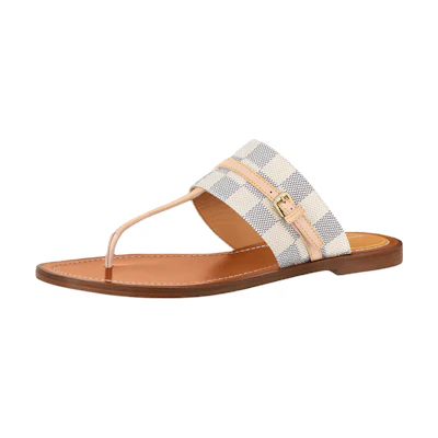 (W) LV Palma Sandal 'Brown Canvas and Leather'