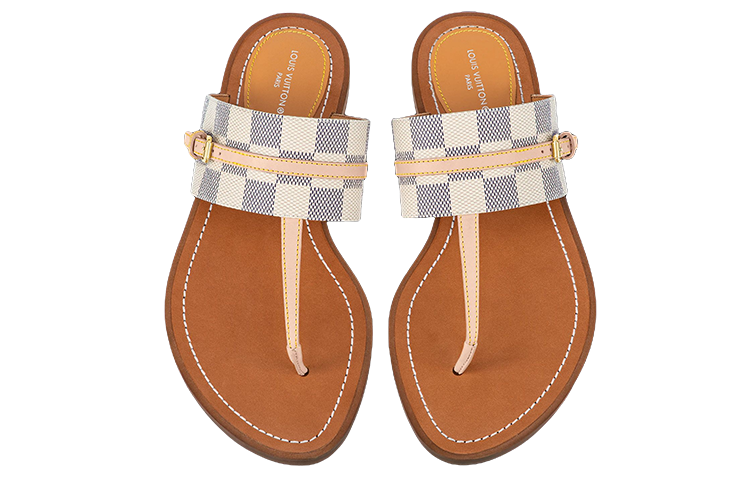 Purchase (W) Louis Vuitton Palma Sandal ''Bruin Canvas en Leer'' 1A9R64