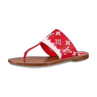 (W) LV Palma Slides 'Red Monogram'