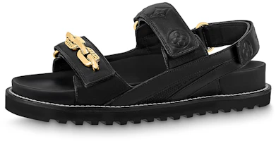 (Women) Louis Vuitton Paseo Comfort 'Black Leather' 1AB3Q8 (Women) Louis Vuitton Paseo Comfort 'Black Leather' 1AB3Q8