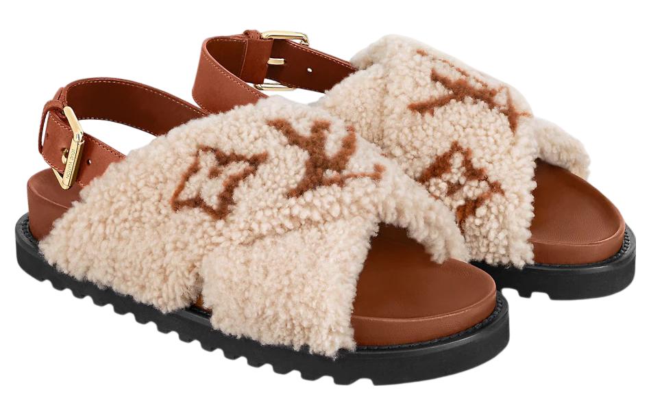 Lookbook (W) Louis Vuitton Paseo Comfort 'Sandalia Shearling Beige' 1A9D58