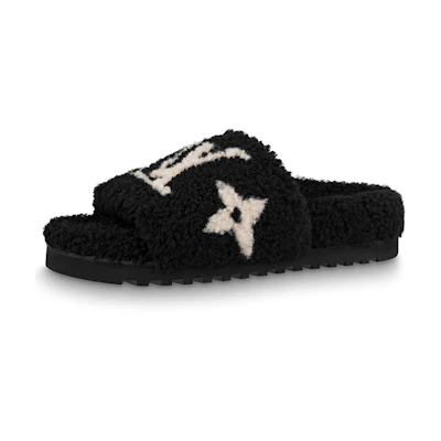(W) LV Paseo CMFT Flat Sandals 'Black'