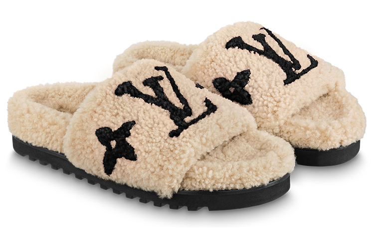 Lookbook (W) Louis Vuitton Paseo Comfort Platte Sandalen ''Beige'' 1ABWD1