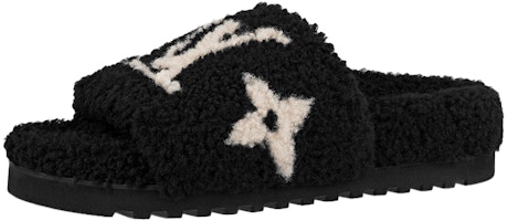 (Women) Louis Vuitton Paseo Comfort Mules 'Black with White Logo' 1A8ZIL (Women) Louis Vuitton Paseo Comfort Mules 'Black with White Logo' 1A8ZIL
