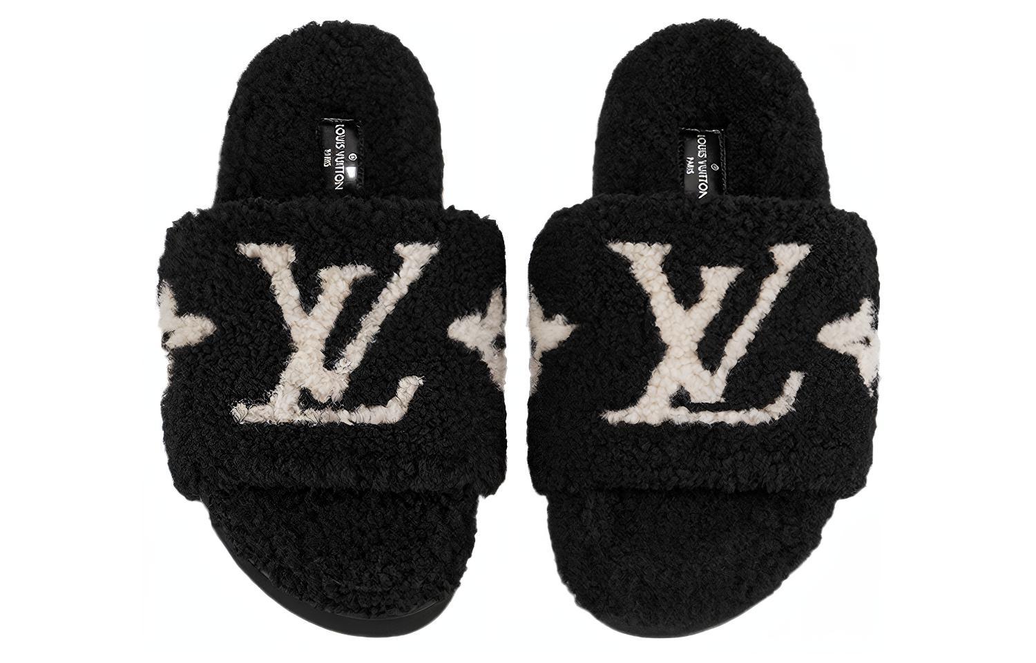 Shop (W) 路易威登 Paseo 舒适乐福鞋 '黑色印白色Logo' 1A8ZIL