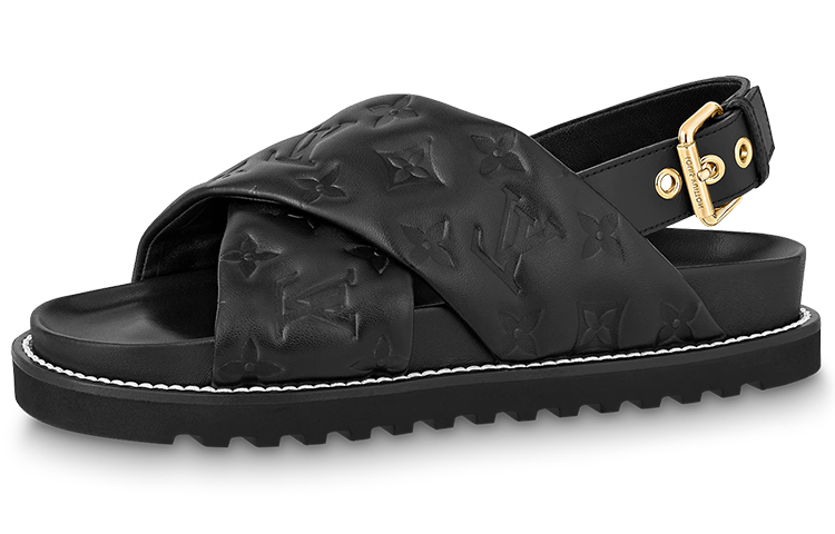 (Women) Louis Vuitton Paseo Comfort Sandal 'Black' 1A9RDM