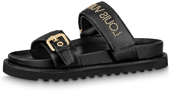 (W) Sandal Louis Vuitton Paseo Comfort 'Hitam Emas' 1AAB6F Buy (W) Sandal Louis Vuitton Paseo Comfort 'Hitam Emas' 1AAB6F