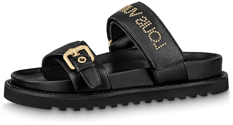 (Women) Louis Vuitton Paseo Comfort Sandal 'Black Gold' 1AAB6F Buy (Women) Louis Vuitton Paseo Comfort Sandal 'Black Gold' 1AAB6F